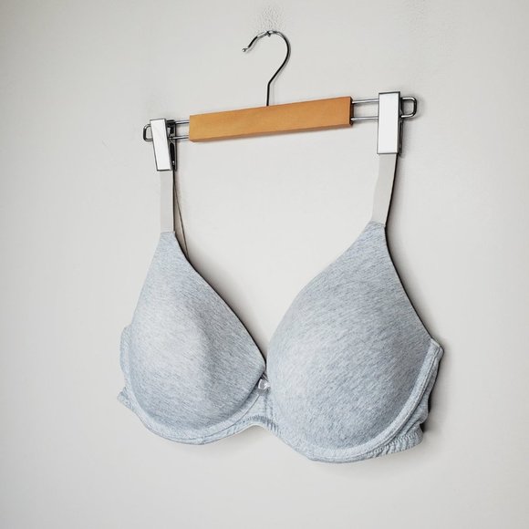 LA VIE EN ROSE Grey Lined Classic T-Shirt Bra - Picture 3 of 7